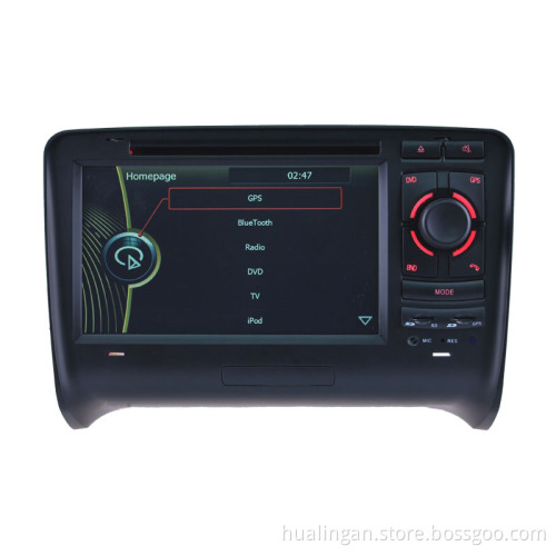 2 DIN 7 " Car DVD Player GPS Navigation with Bluetooth Autoradio GPS Function for Audi TT (HL-8795GB)